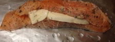 лосось, запеченный с моцареллой. Шаг 5