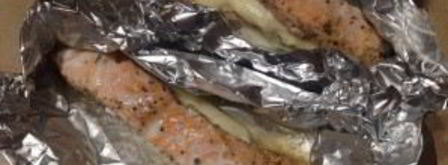 лосось, запеченный с моцареллой. Шаг 7