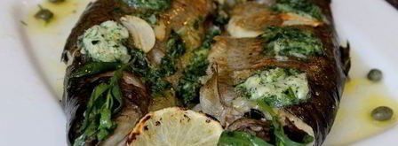 радужная форель с тархуном на гриле. Шаг 6