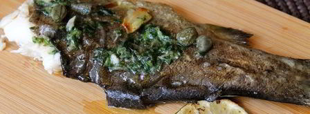 радужная форель с тархуном на гриле. Шаг 7