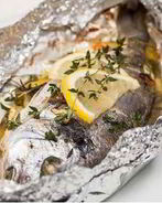 Рыба тушеная в фольге