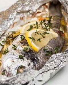 Рыба тушеная в фольге