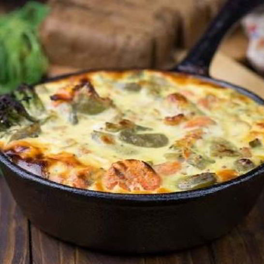 Рецепт рыбы запеченной с кабачками