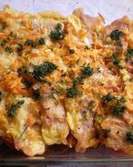 Рыба запеченная с овощами