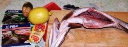 щука в духовке в фольге. Шаг 2