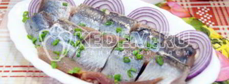 сельдь слабосоленая по-домашнему. Шаг 12