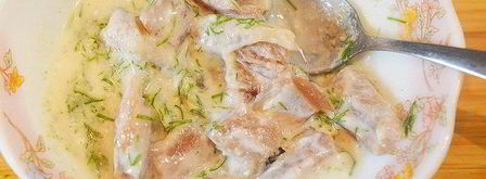 сельдь в йогуртовом соусе. Шаг 5