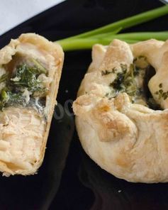 Семга в слоеном тесте