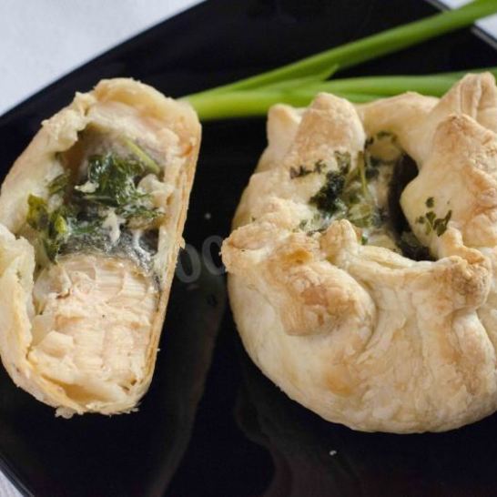 Рецепт семги в слоеном тесте