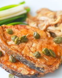 Сибас жареный