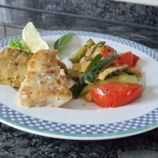 Рецепт судака с овощами
