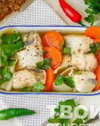 Судак заливной