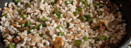 тилапия с салатом из грибов и перловой крупы. Шаг 6