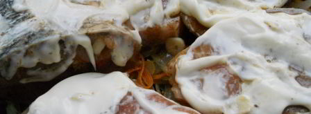 толстолобик запеченный с овощами и сыром. Шаг 4