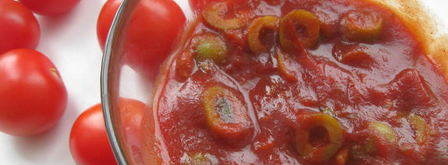 треска на подушке из томатов, базилика и оливок. Шаг 4