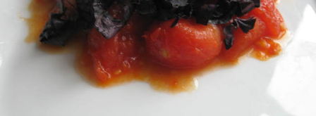 треска на подушке из томатов, базилика и оливок. Шаг 6