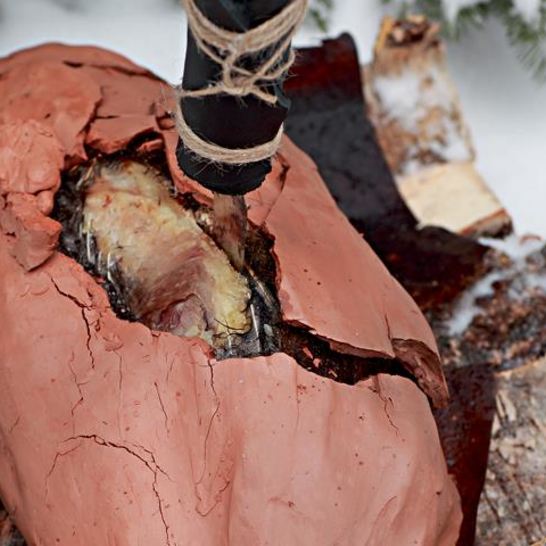 Рецепт цесарки, запеченной в глине