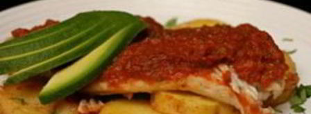 запеченная рыба с картофелем и томатным соусом. Шаг 6