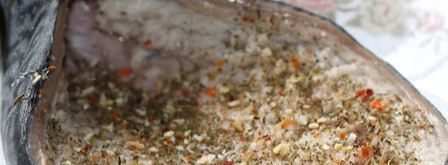 запеченная скумбрия фаршированная рисом и овощами. Шаг 11