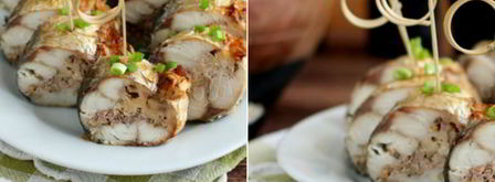 запеченная скумбрия с орехами и сыром. Шаг 4