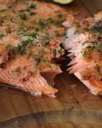 Запеченное филе форели с луком-шалот