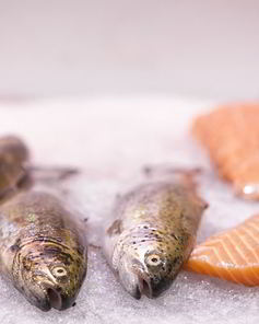 Запеченный лосось со сливками и шпинатом