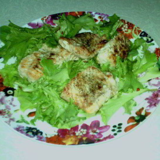 Рецепт жареного кижуча в зелени