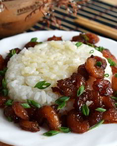 Жареные креветки с медом и чесноком