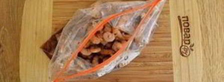 жареные креветки с медом и чесноком. Шаг 2