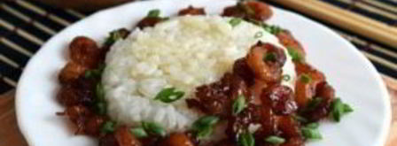 жареные креветки с медом и чесноком. Шаг 4