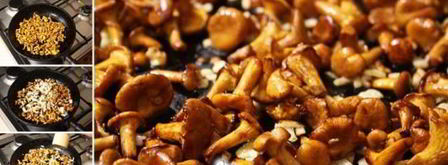 жареные лисички со сливками. Шаг 2