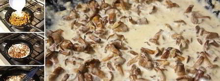 жареные лисички со сливками. Шаг 3