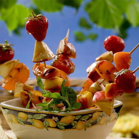 Рецепт фруктовых шашлычков