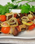 Печеночный шашлык