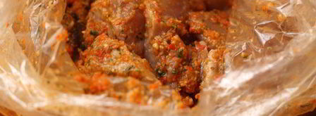 шашлычки из индейки в имбирном маринаде. Шаг 5