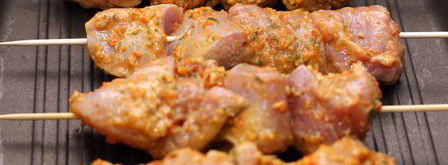 шашлычки из индейки в имбирном маринаде. Шаг 6