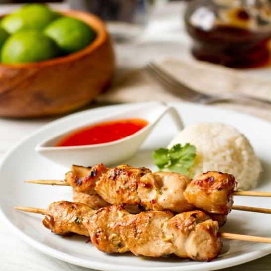 Рецепт шашлычков из курицы в соевом маринаде