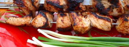 шашлык из индейки маринованной в малиновом уксусе. Шаг 5