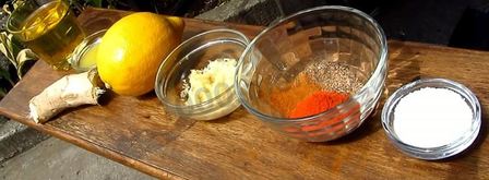 шашлык из индейки с салом. Шаг 3