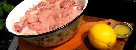 шашлык из индейки с салом. Шаг 5