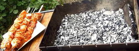 шашлык из индейки с салом. Шаг 9