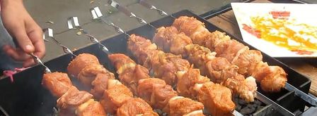 шашлык из индейки с салом. Шаг 10