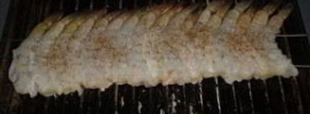 шашлык из креветок на шпажках. Шаг 4