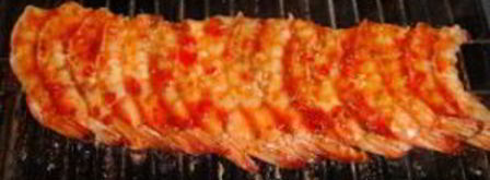 шашлык из креветок на шпажках. Шаг 7