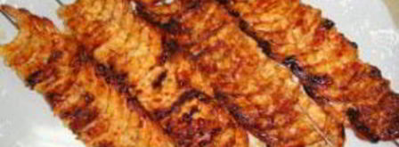 шашлык из креветок на шпажках. Шаг 8