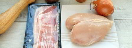 шашлык из куриной грудки в беконе. Шаг 4