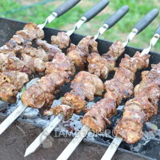 Рецепт шашлыка из куриной печени