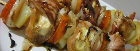 шашлык из курицы с овощами. Шаг 11