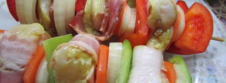 шашлык из курицы с овощами. Шаг 8