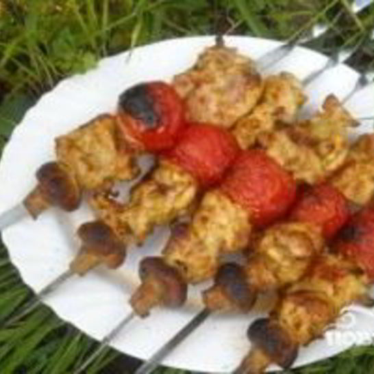 Рецепт шашлыка из курицы в майонезе